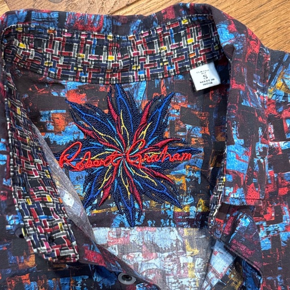 Robert Graham Multicolor Abstract Button Down Shirt - Picture 2 of 2